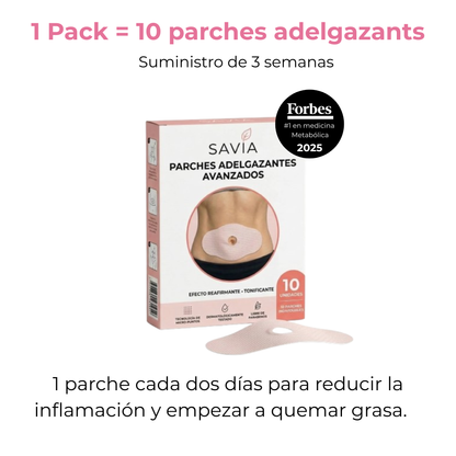 Pack de 10 Parches Adelgazantes para Reducir el Abdomen de Forma Progresiva